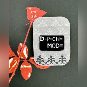 New Small Depeche Mode Electronic Music Retro 80s Style Metal Pin - 1” x 0.5”
